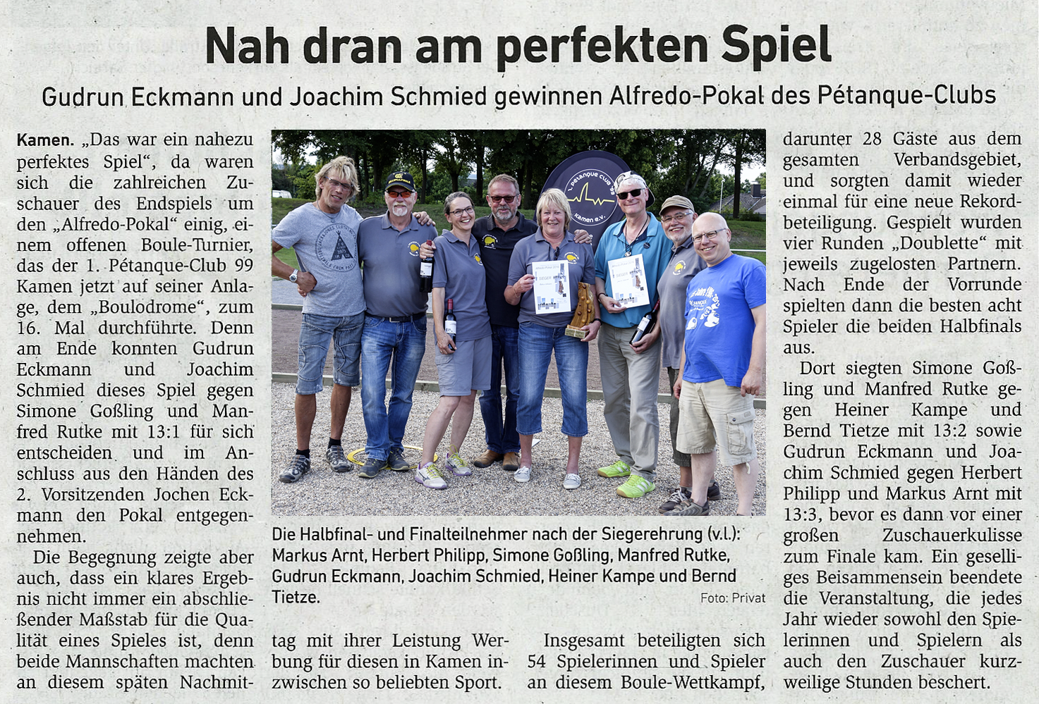 HA Alfredo Pokal 2016