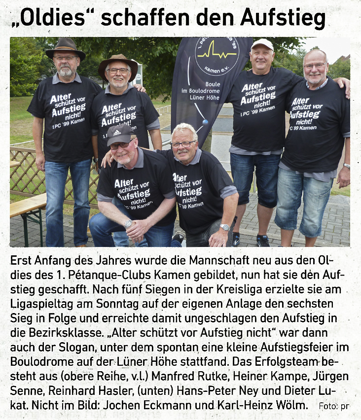 HA Aufstieg 3 Mannschaft 2016