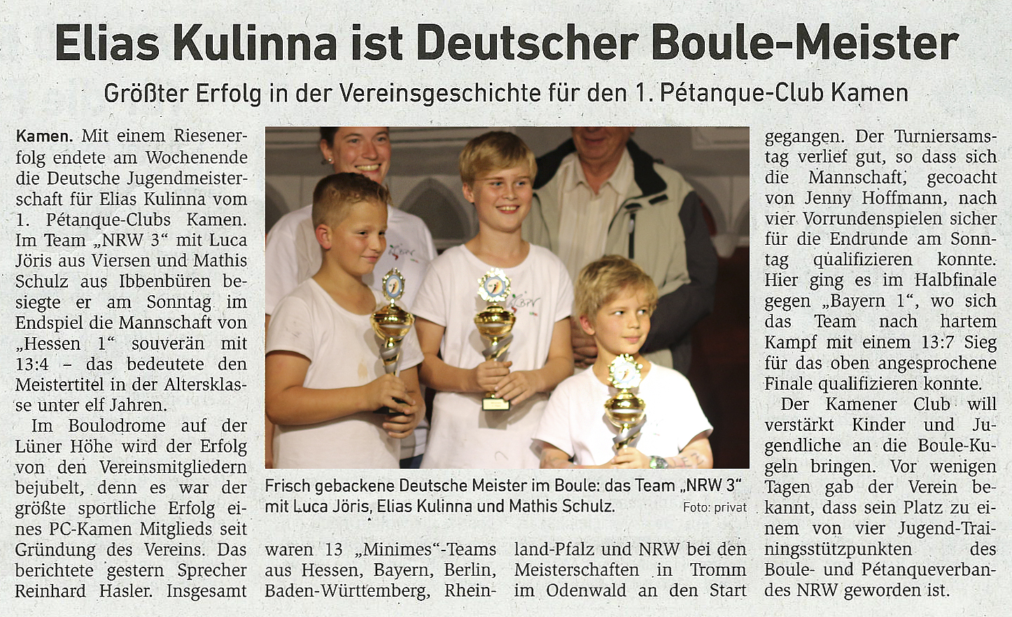 HA Elias Deutscher Meister 2016
