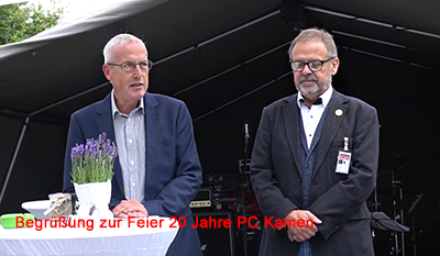 Begrüßung Utz Hanning 20 Jahre PC Kamen