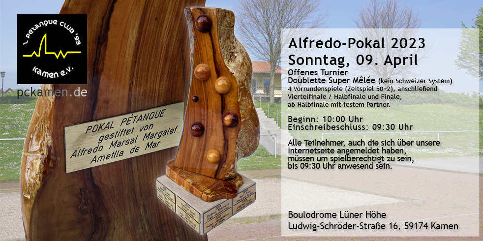 Plakat Alfredo Pokal 2023 quer
